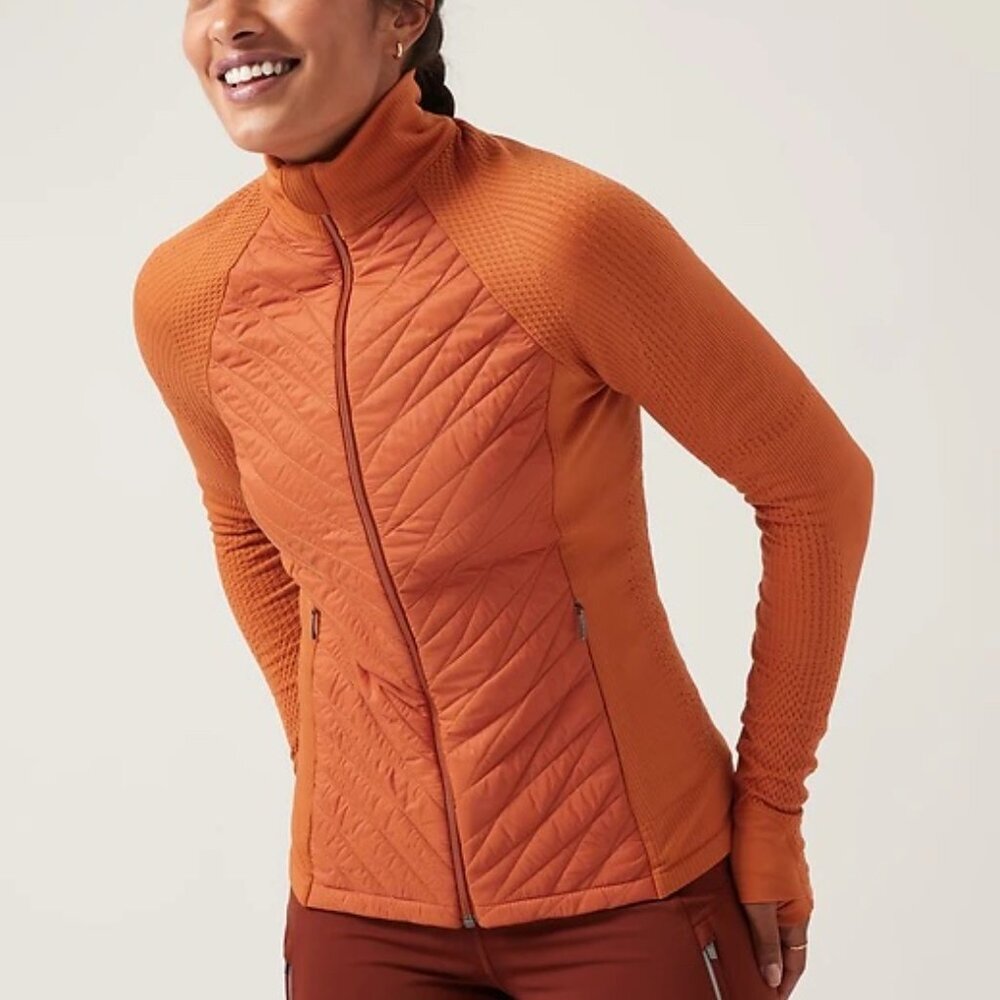 Athleta Jacket Insulated Primaloft Jacket II Burnt Orange Women's M - READ